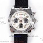 Perfect Replica GF Factory Breitling Chronomat Airborne Stainless Steel Case White Face 44mm Watch